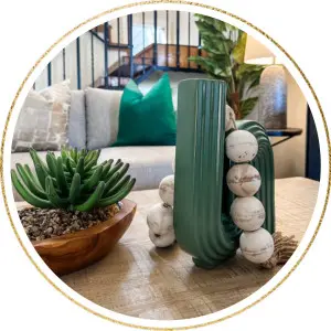 Accessories on a coffee table